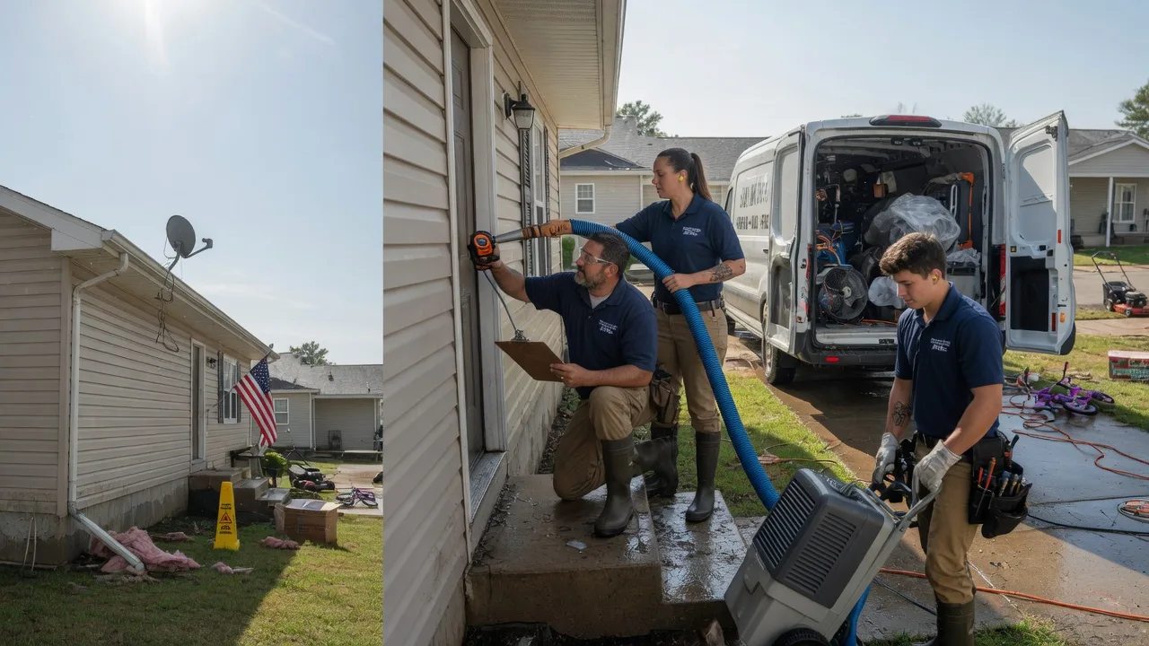 Ceiling Water Damage Restoration in Ohlman, IL near me