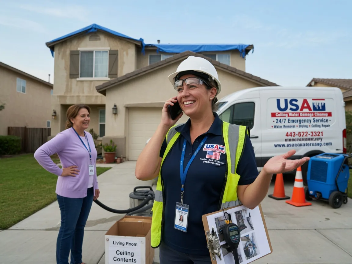 Ceiling Water Damage Restoration Ohlman, IL FAQs